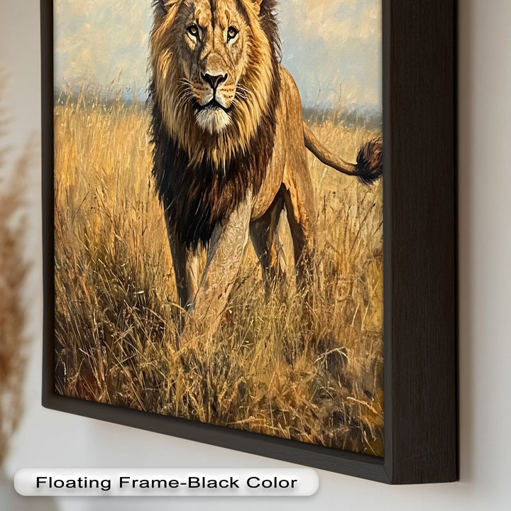 King of the Savannah – Animal Oil Painting