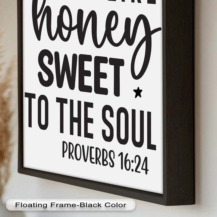 Kind Words Like Honey – Proverbs 16:24 Oil Painting - MyPhotoStation