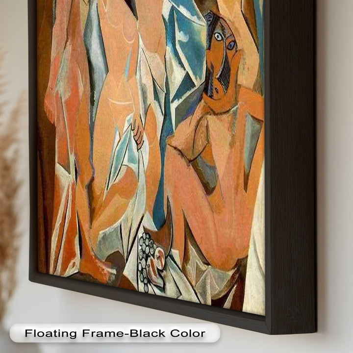 Echoes of Les Demoiselles – Picasso-Inspired Cubist Nude Figures Oil Painting