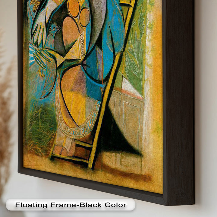 The Nesting Spirit – Cubist Mother and Bird Picasso Oil Painting