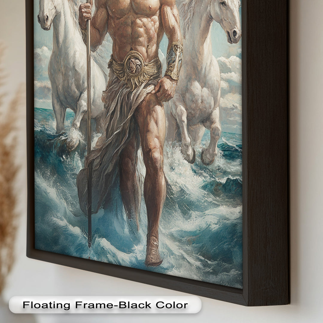 Lord of the Waves – Mythic Sea God Oil Painting