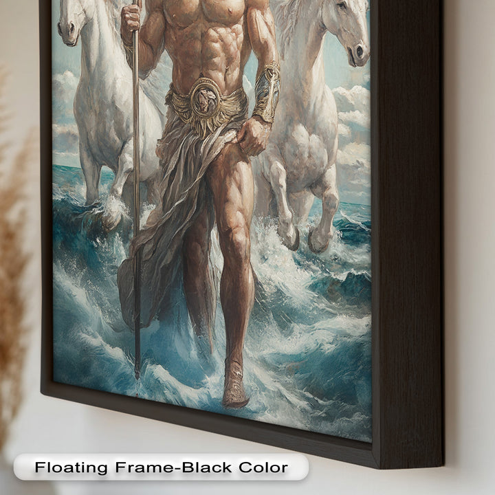 Lord of the Waves – Mythic Sea God Oil Painting