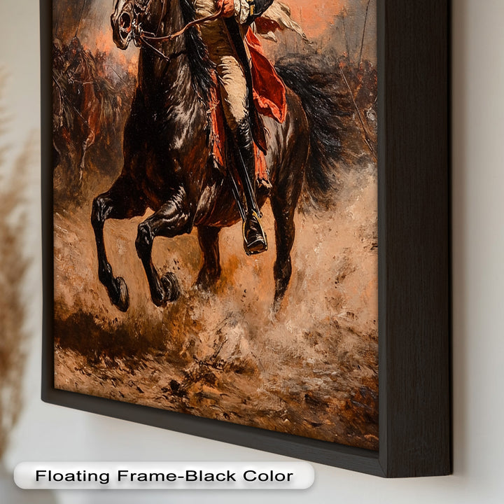 Rider of Defiance – Revolutionary Commander Oil Painting