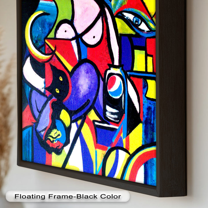 Bold Pepsi Pop Art Wall Art – Abstract Oil Painting