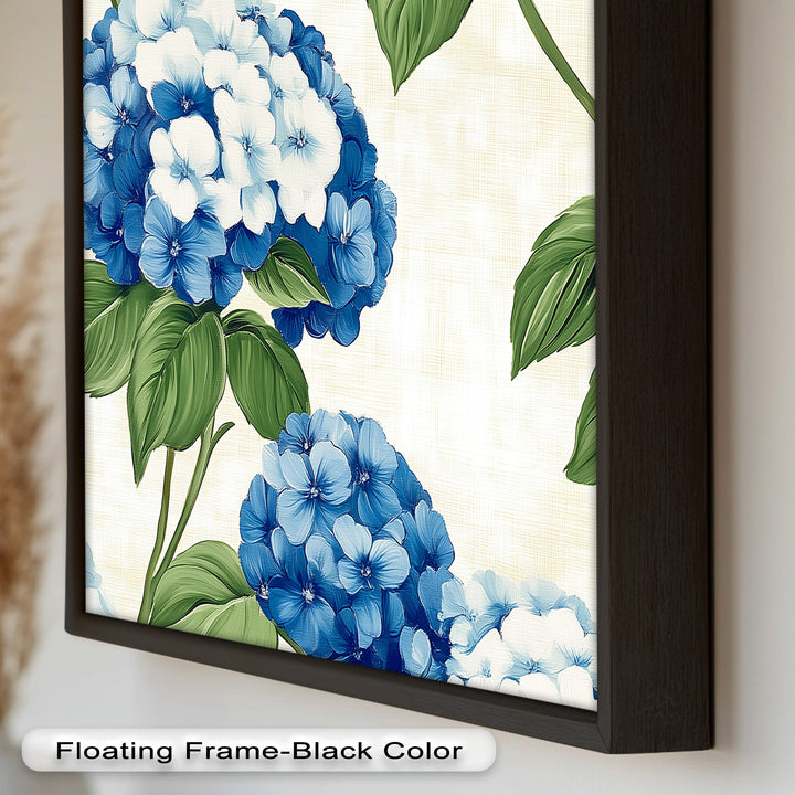 Blue and White Blooming - Flower Oil Painting
