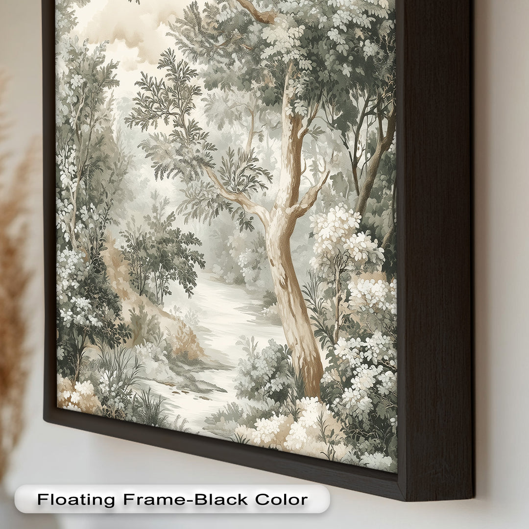 Antique Nature Wall Art-Forest Landscape Oil Paintin