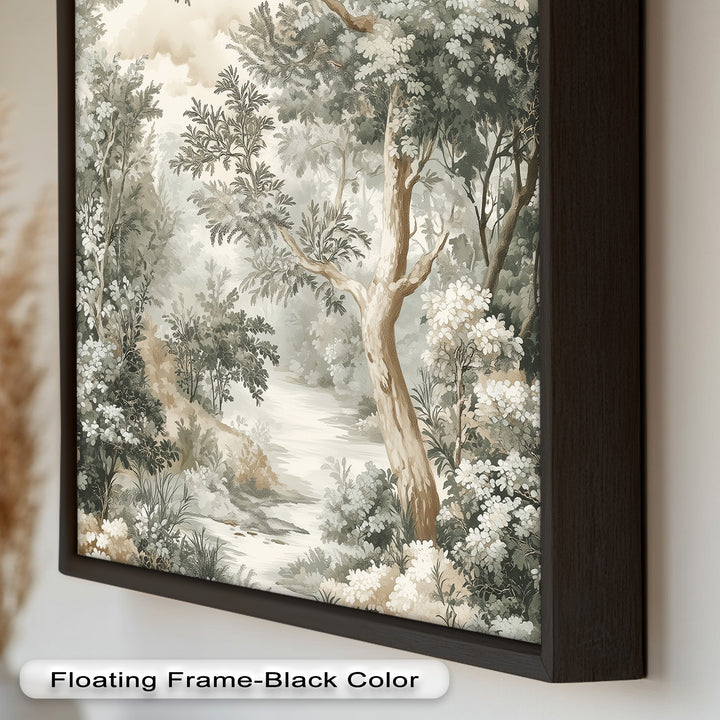 Antique Nature Wall Art-Forest Landscape Oil Paintin