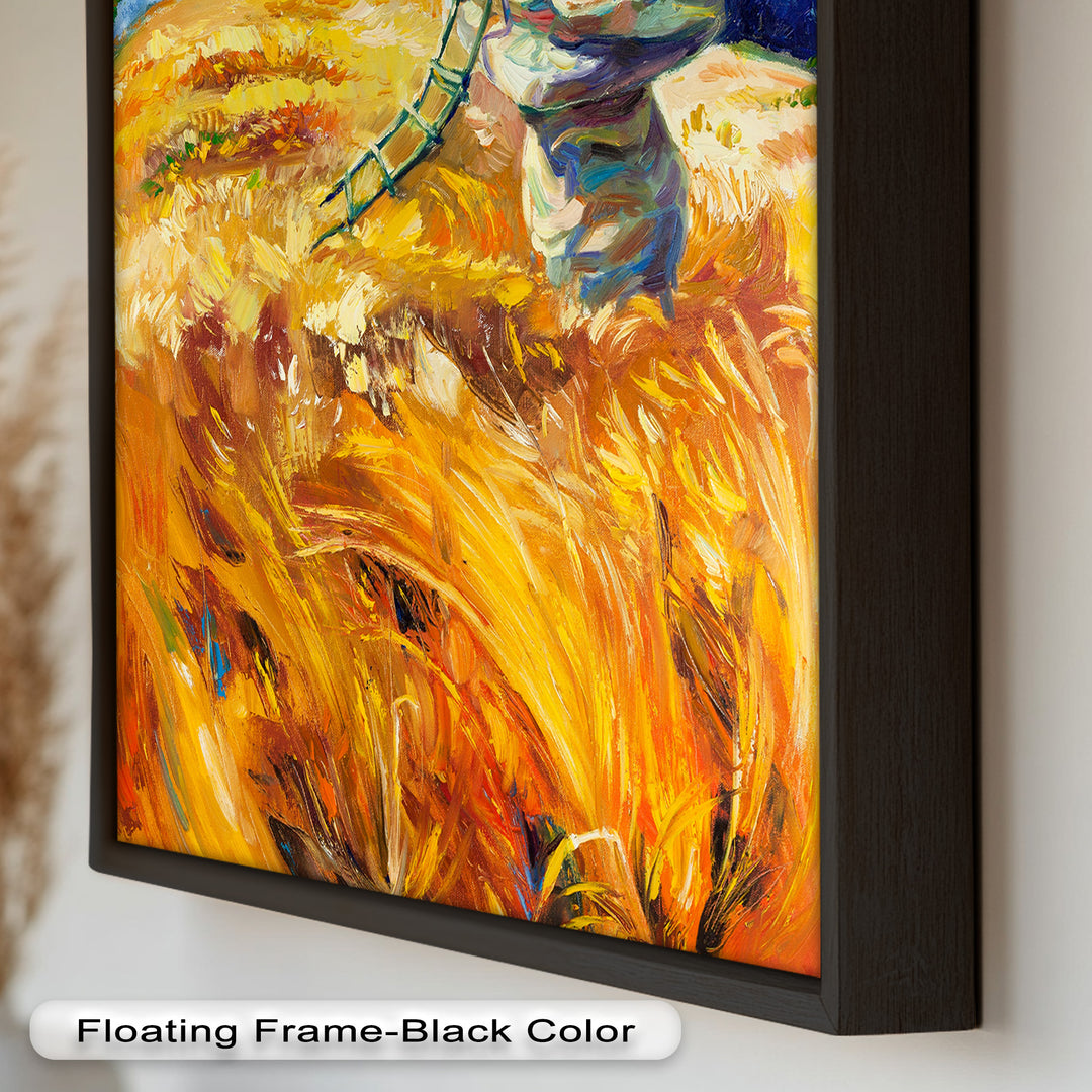 Golden Harvest – Impressionist Oil Painting