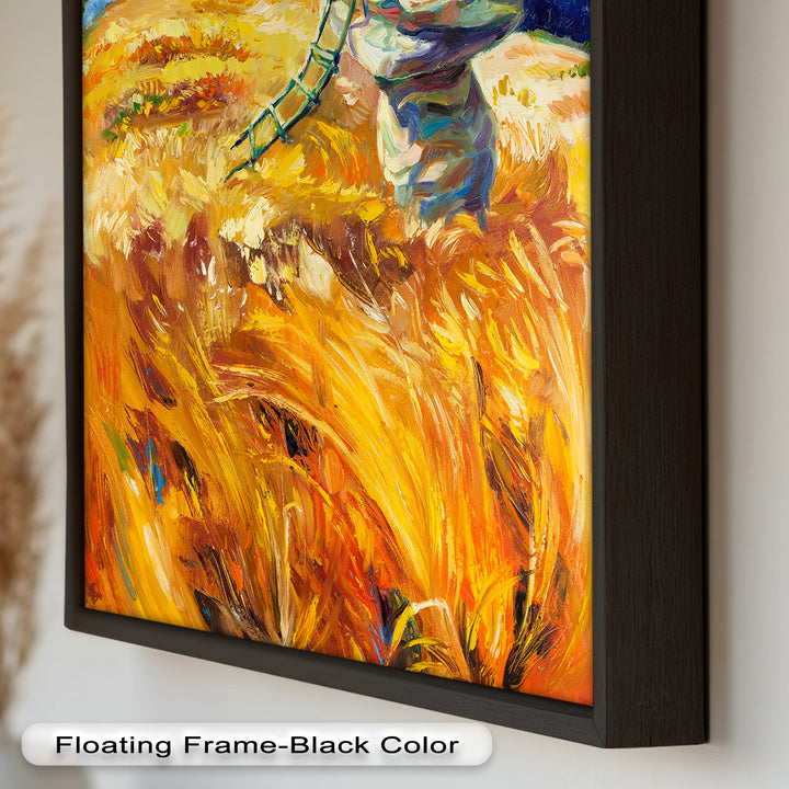 Golden Harvest – Impressionist Oil Painting