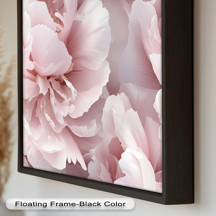Blushing Petal Bloom – Soft Pink Peony Flower Oil Painting