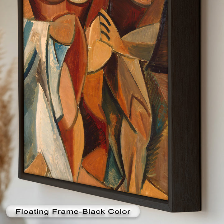 Embrace in Earth Tones – Picasso Oil Painting