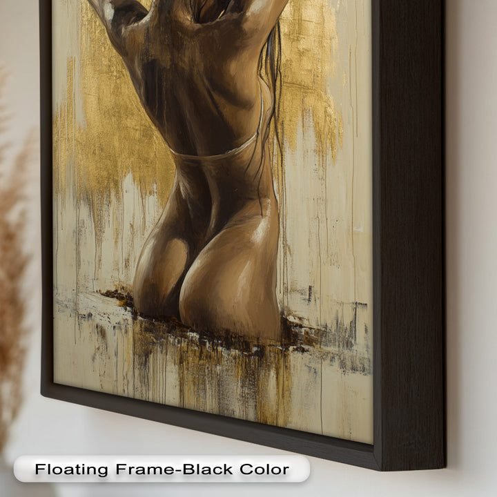 Golden Silence – Contemporary Figurative Nude Oil Painting