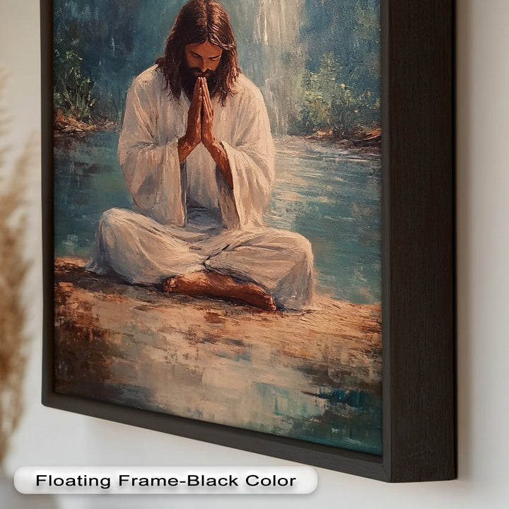 Psalm 46:10 – Be Still and Know Bible Verse Oil Painting