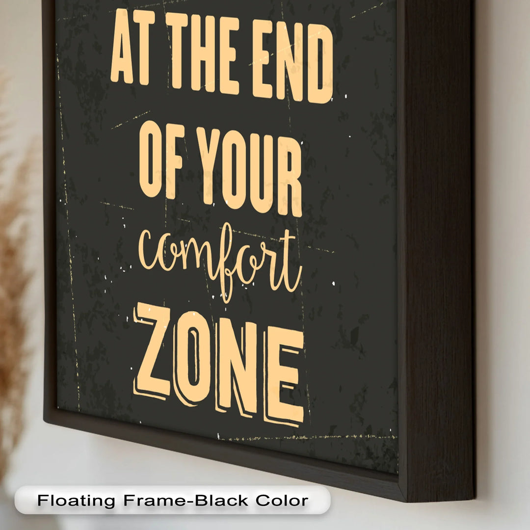 Life Begins at the End – Motivational Oil Painting - MyPhotoStation