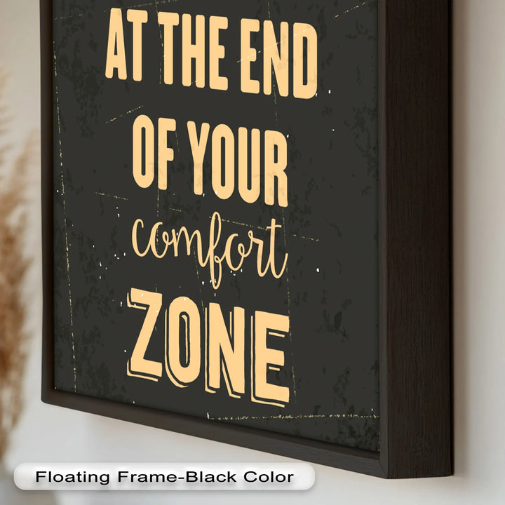Life Begins at the End – Motivational Oil Painting - MyPhotoStation