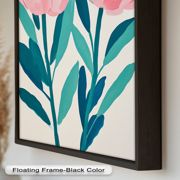 Sunburst Peonies – Modernes Boho-Blumenölgemälde
