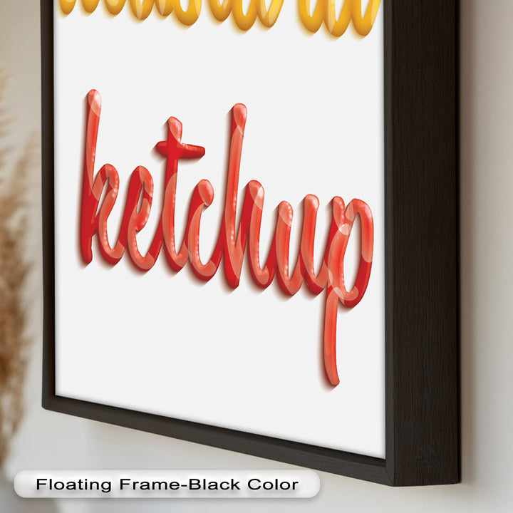 Mustard & Ketchup – Typography Oil Painting
