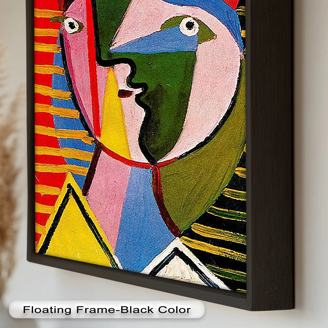 Split Gaze – Colorful Abstract Portrait Picasso Oil Painting - MyPhotoStation