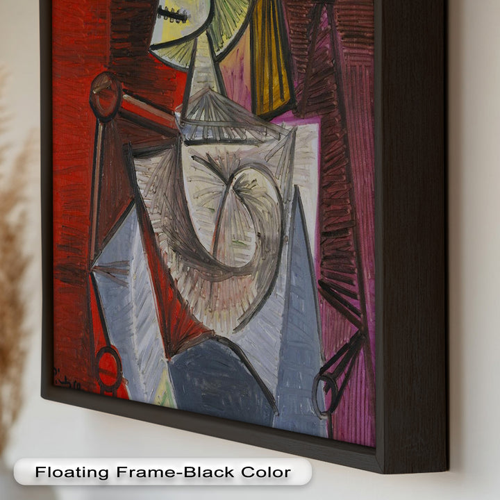 Knight of Angled Dreams – Picasso Cubist Oil Painting
