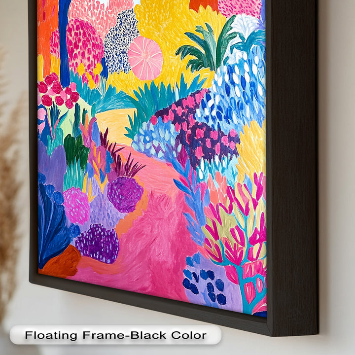 Dreamy Garden Path - Modern Oil Painting