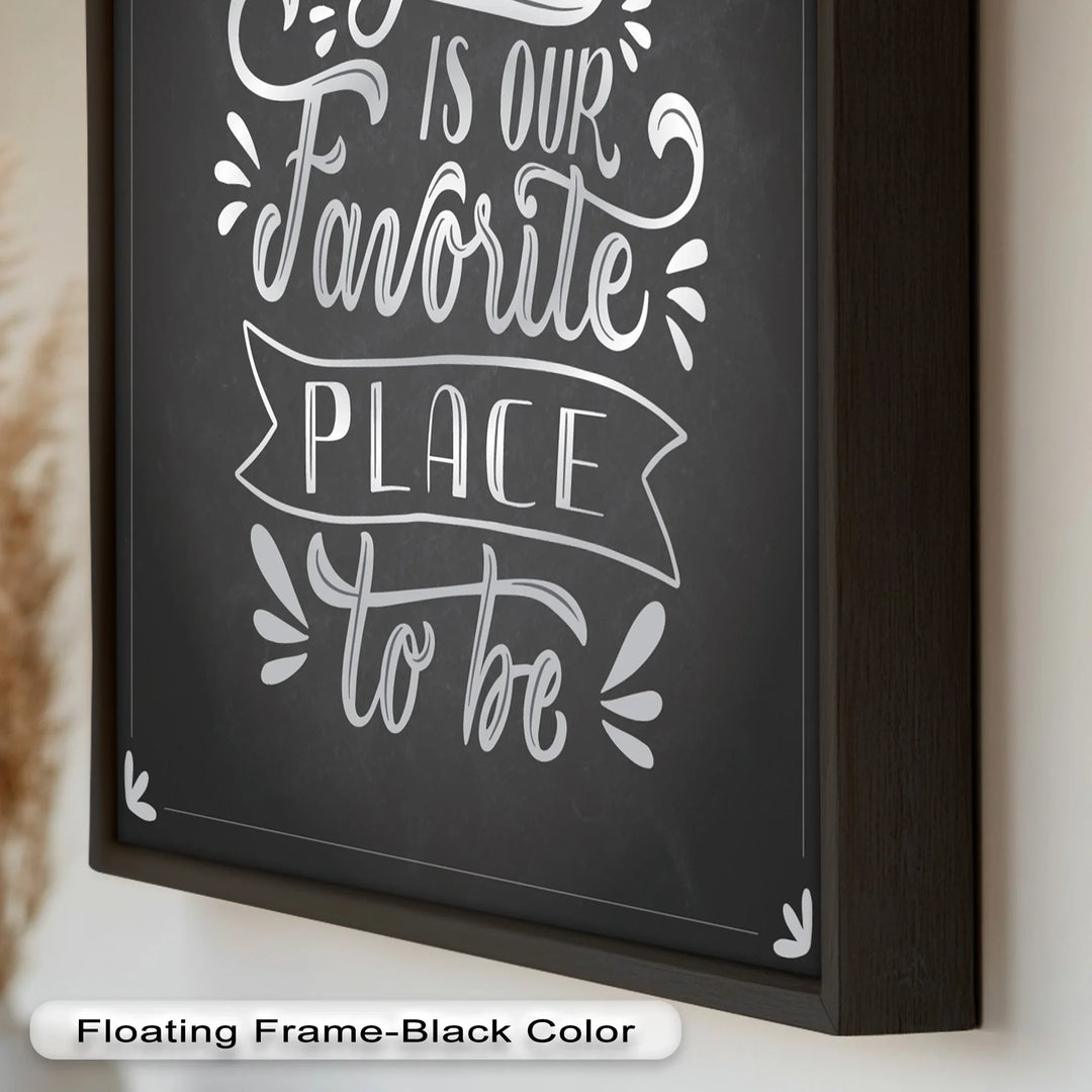Together Is Our Favorite Place – Chalk Style Oil Painting - MyPhotoStation