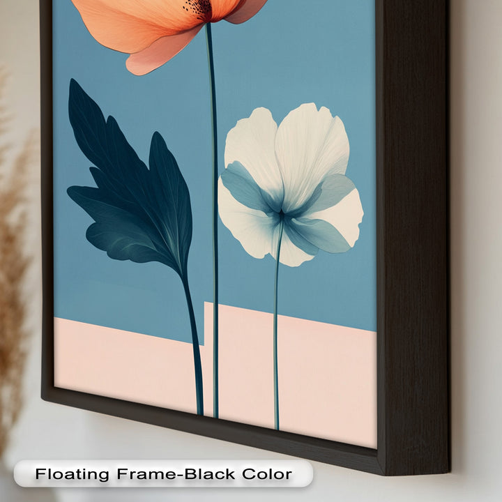 Serene Bloom – Boho Floral Oil Painting
