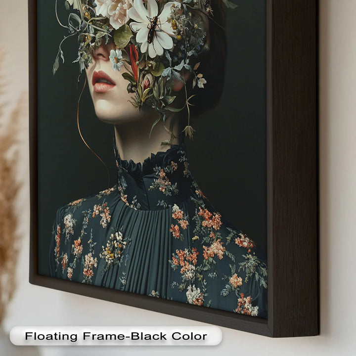 Floral Reverie – Surreal Botanical Portrait Oil Painting - MyPhotoStation