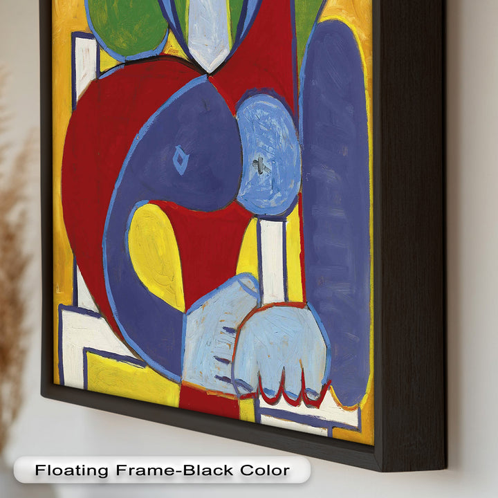 Color Harmony – Abstract Seated Woman Picasso Oil Painting