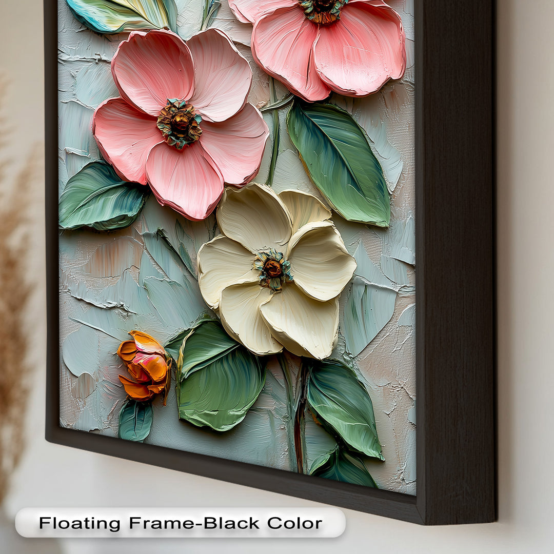 Petal Whispers – Floral Elegance Flower Oil Painting