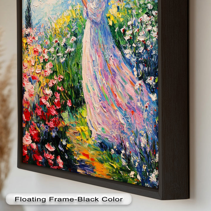 Woman in Floral Crown - Impressionist Oil Painting