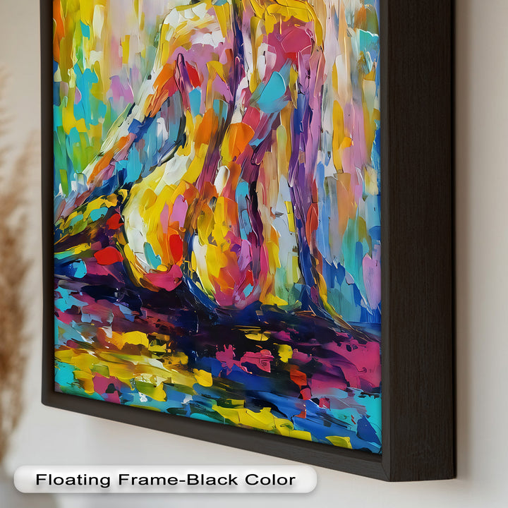 Radiant Reverie – Colorful Nude Impressionist Oil Painting