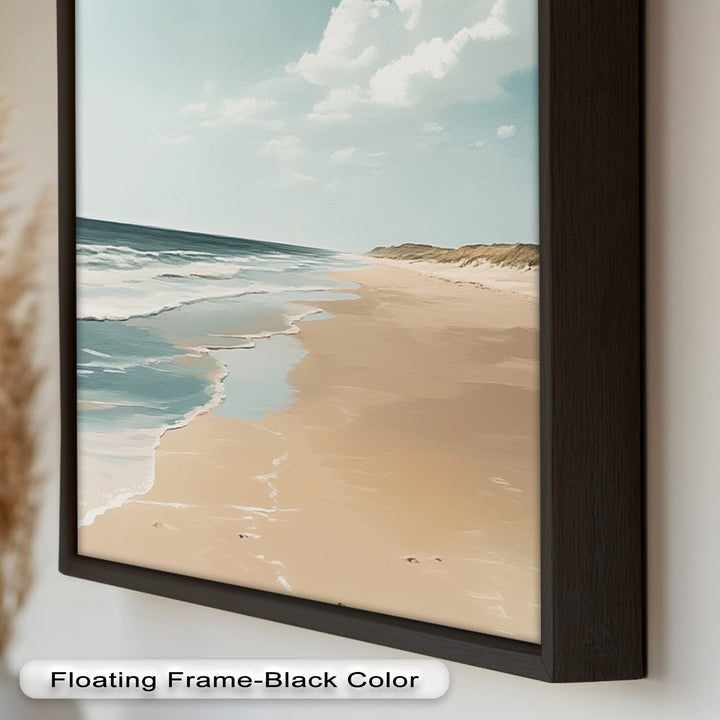 Endless Shoreline – Serene Seascape Oil Painting