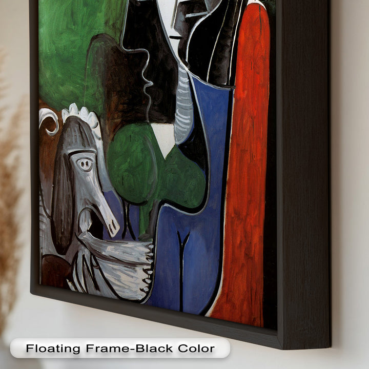 Lady with Poodle – Surreal Cubist Portrait Picasso Oil Painting