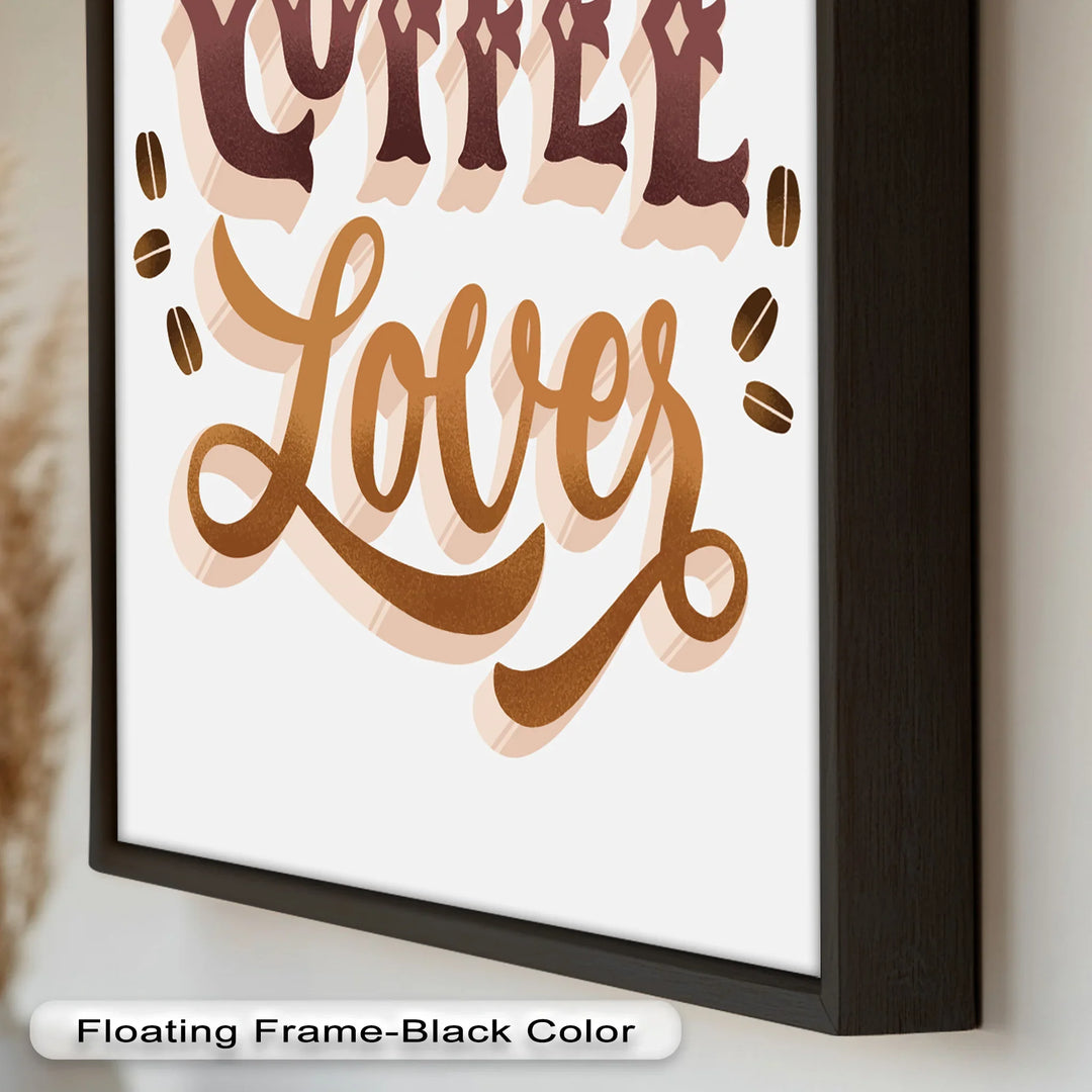 Coffee Lover Typography Art – Coffee Day Oil Painting - MyPhotoStation