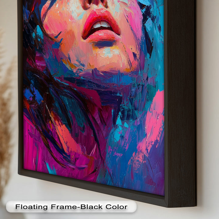 Ecstasy in Color – Vibrant Expressionist Portrait Oil Painting