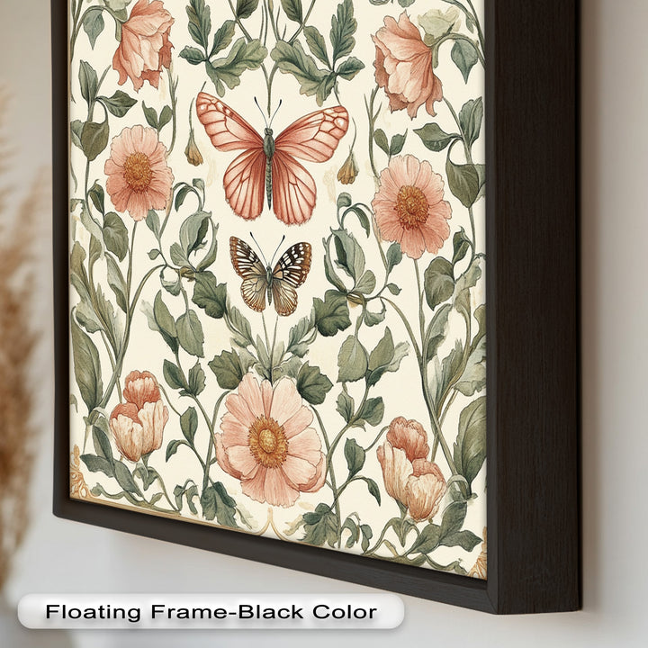 Whimsy in Bloom – Vintage Botanisches Ölgemälde