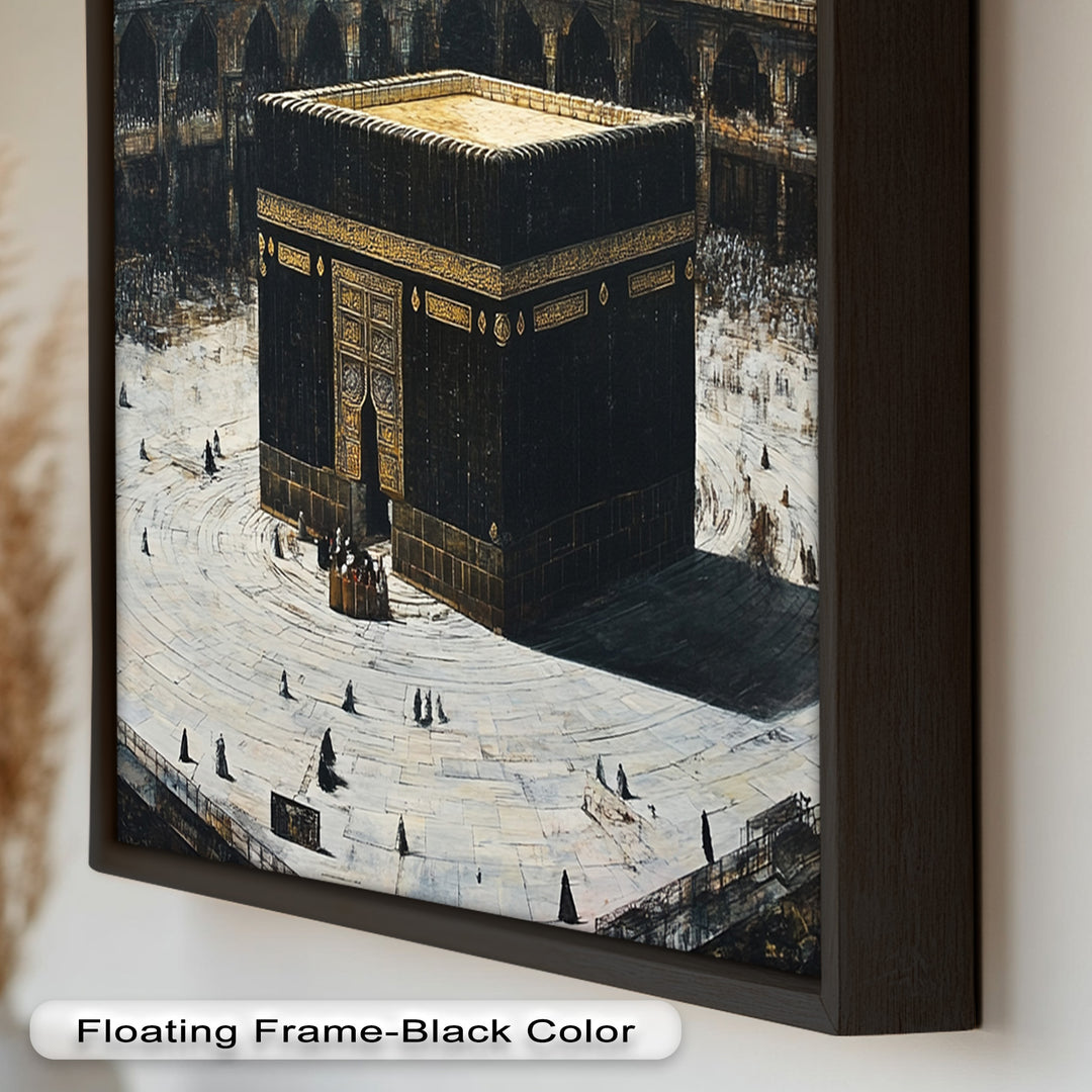 Kaaba Mecca Wall Art – Religious Oil Painting