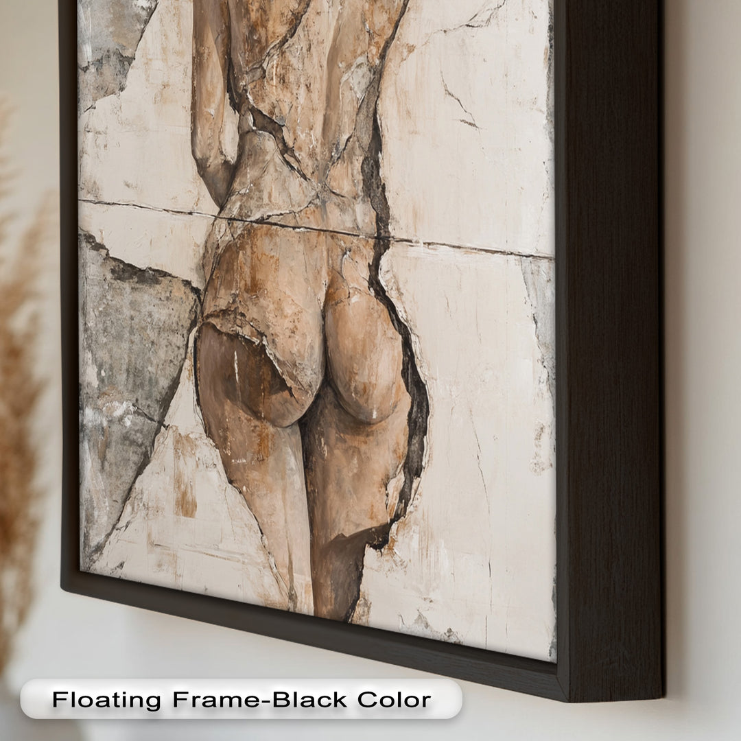 Cracked Grace – Figurative Nude Oil Painting