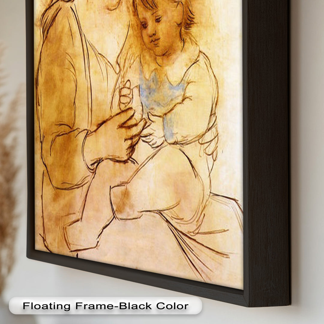 Tender Affection – Mother and Child Picasso Oil Painting