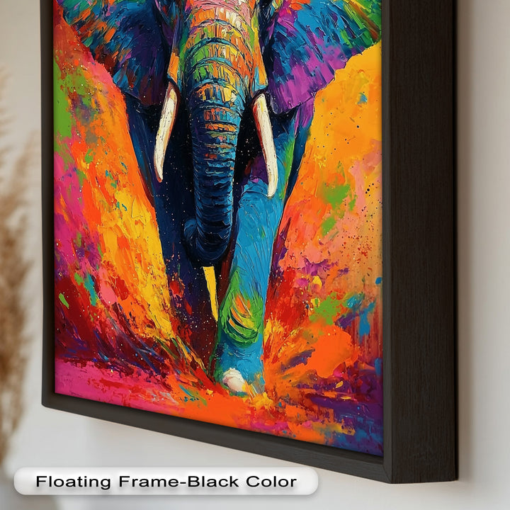Color Explosion Elephant - Animal Oil Painting