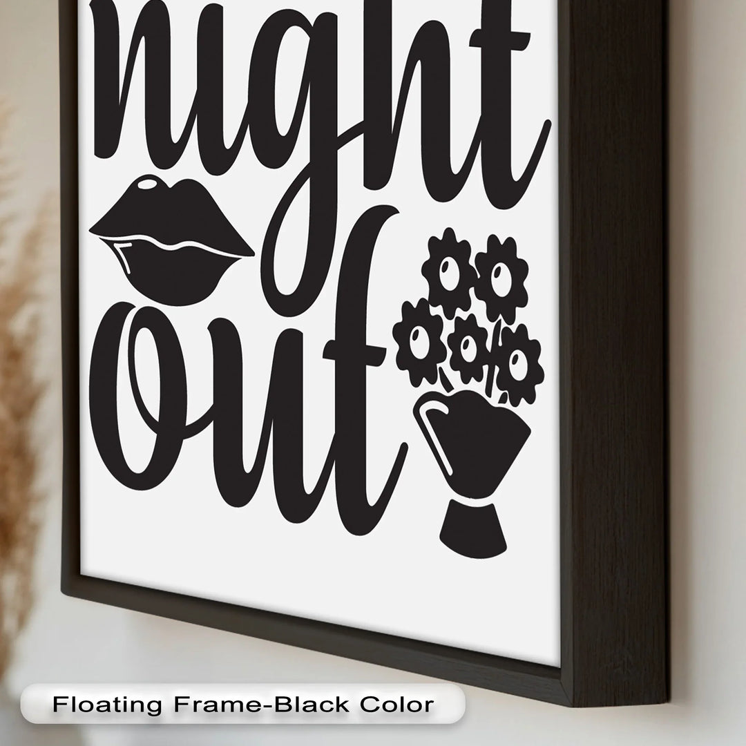 Girls Night Out – Typography Oil Painting - MyPhotoStation