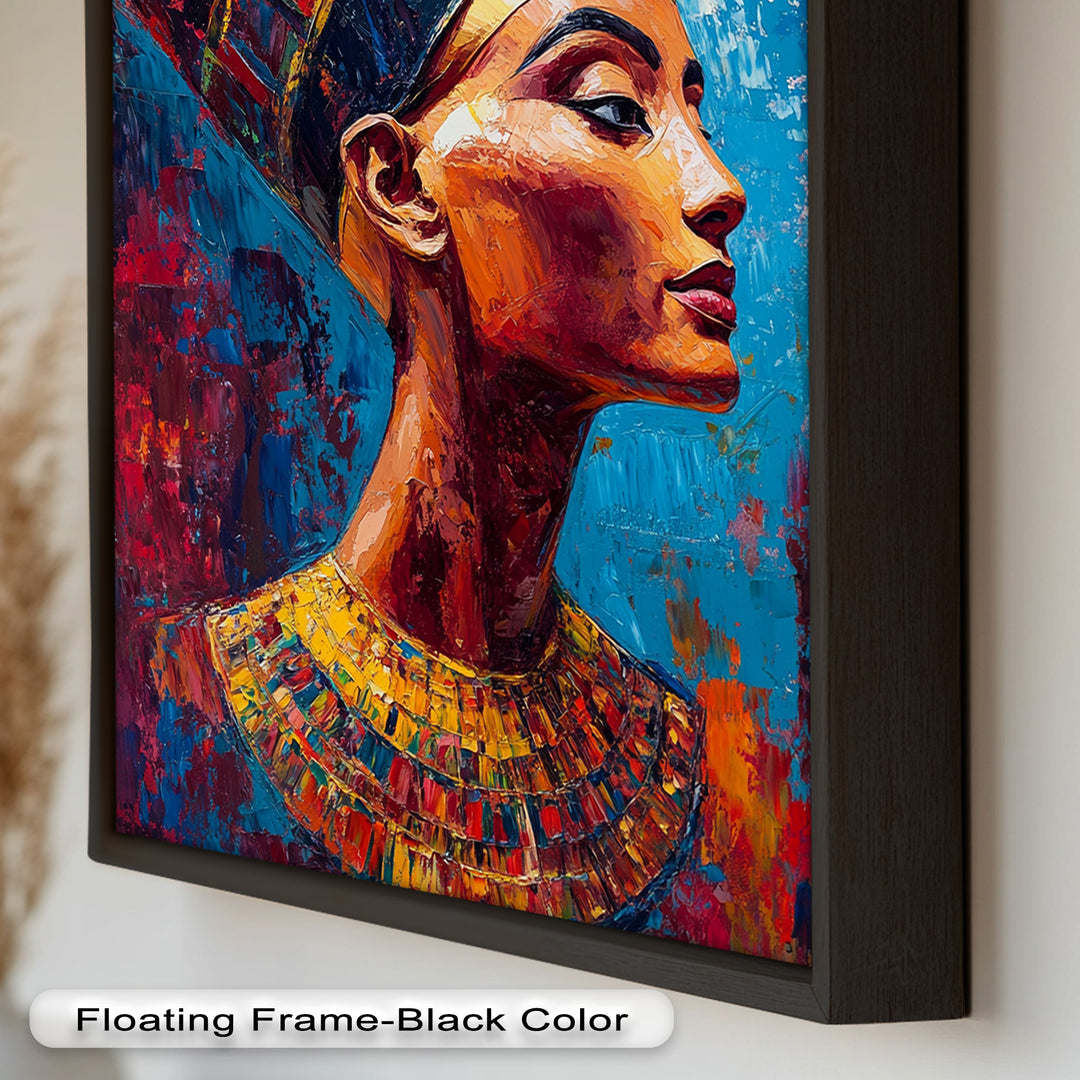 Fauvist Queen – Royal Profile Oil Painting