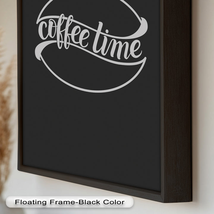 Modern Coffee Time Typography – Minimalist Oil Painting