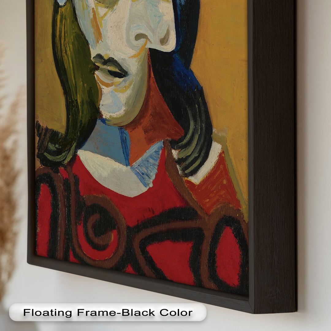 Abstract Portrait with Red Garment - Picasso Oil Painting