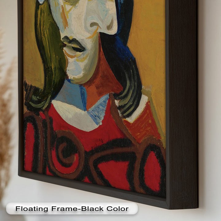 Abstract Portrait with Red Garment - Picasso Oil Painting
