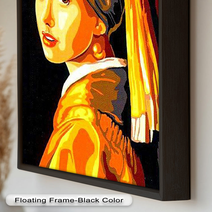 Modern Interpretation of Girl with a Pearl Earring - Renaissance Oil Painting