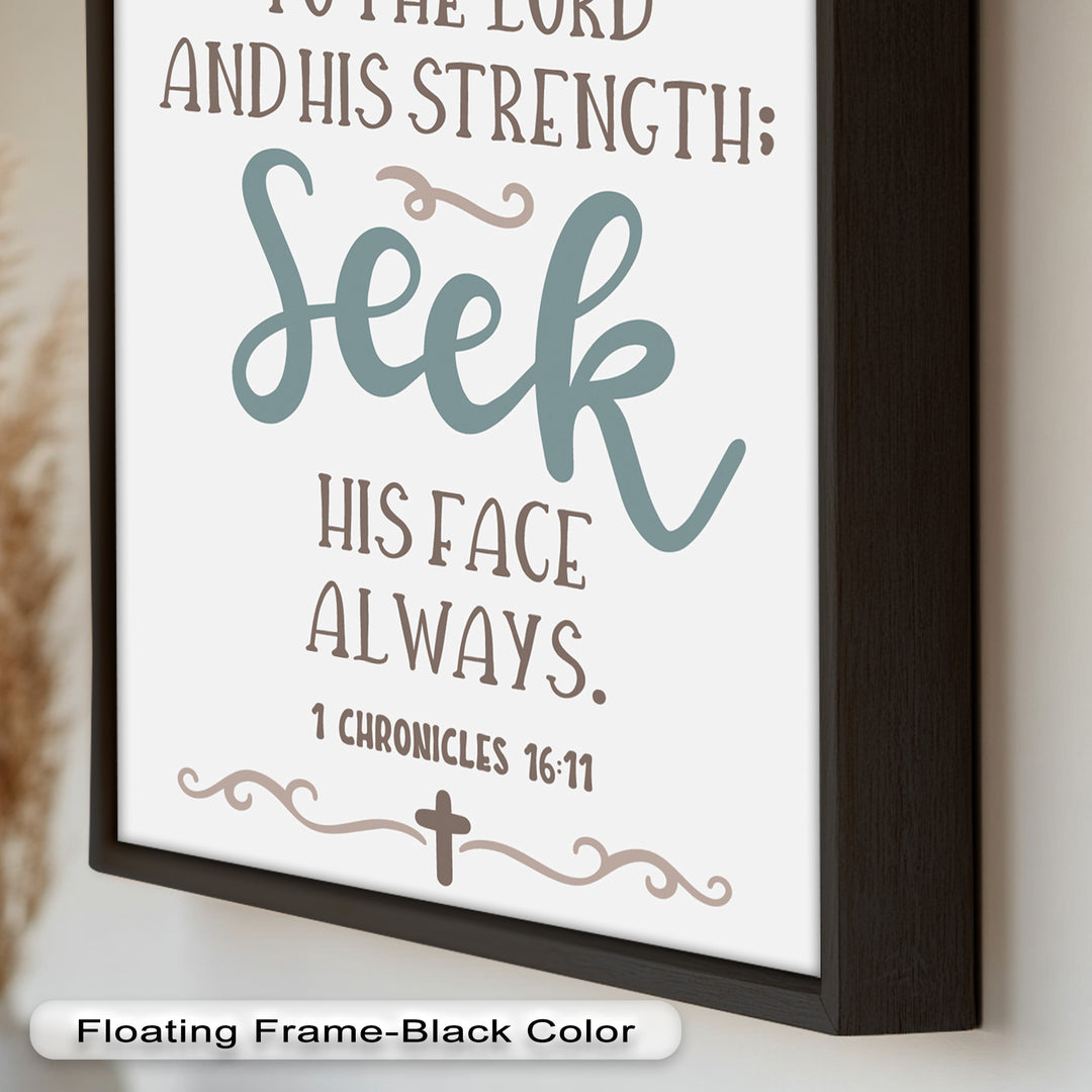 Seek His Face Always – 1 Chronicles 16:11 Oil Painting