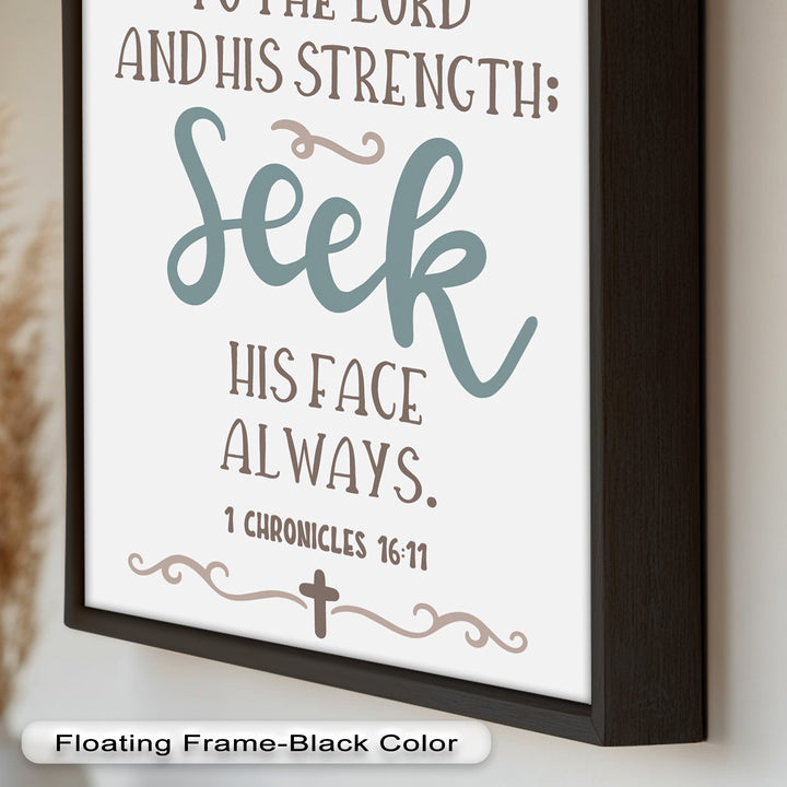 Seek His Face Always – 1 Chronicles 16:11 Oil Painting