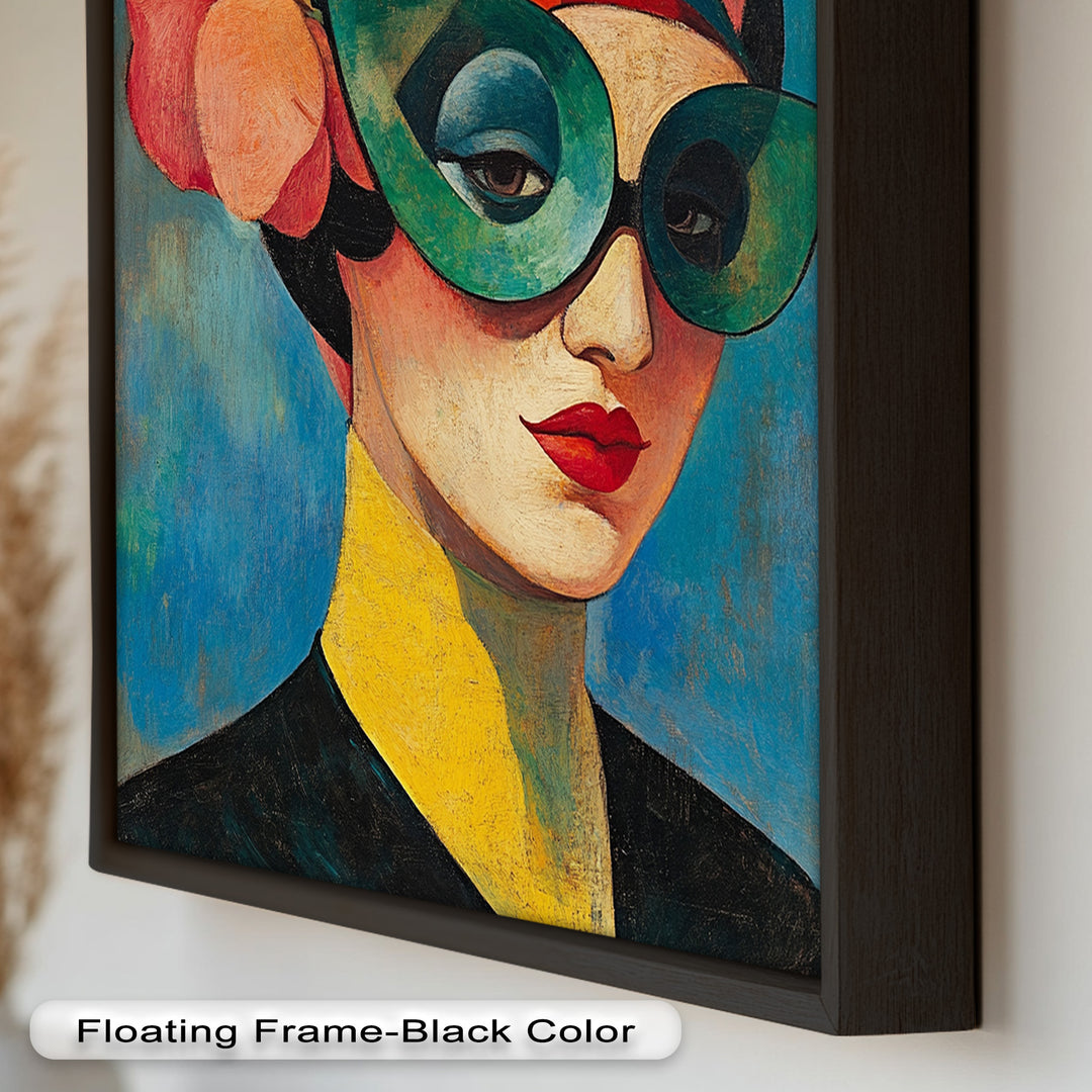 Retro Elegance Oil Painting – Fauvism Woman
