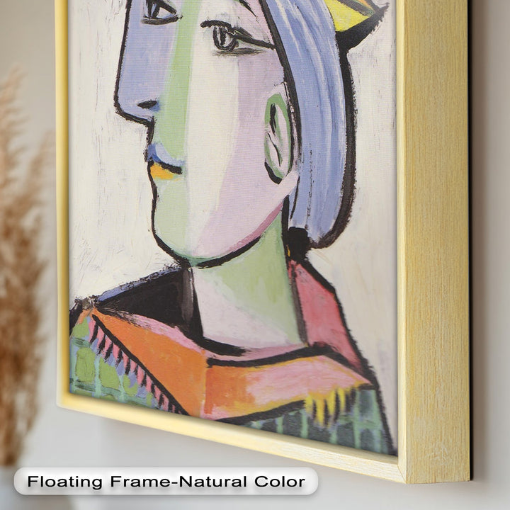 Tranquil Gaze – Picasso-Inspired Side Profile Oil Painting